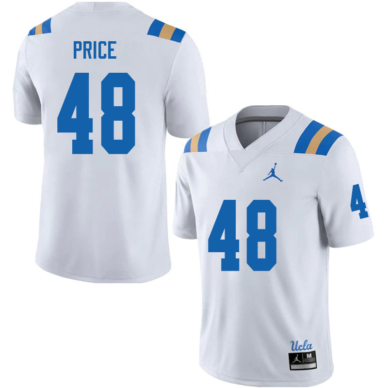 Jordan Brand Men #48 Joquarri Price UCLA Bruins College Football Jerseys Sale-White - Click Image to Close